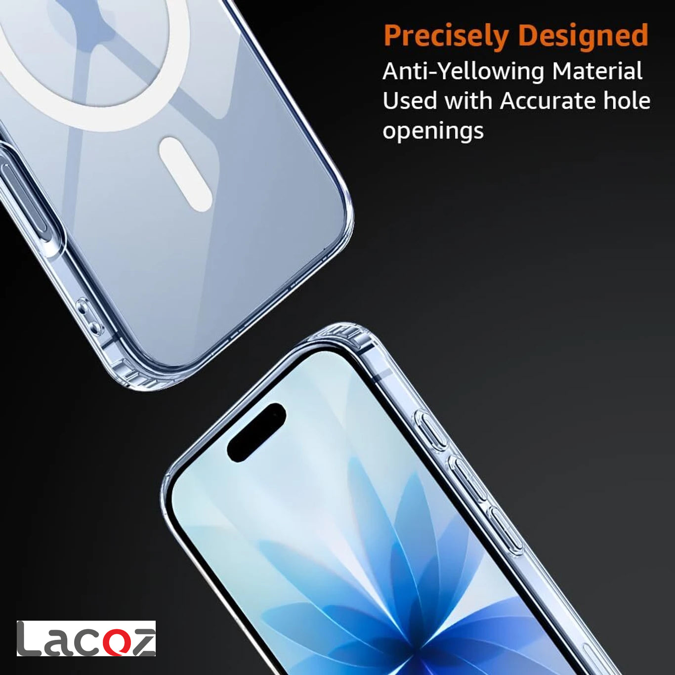 Premium Magnetic Transparent Phone Case for iPhone 17 Crystal Clear Protective Cover with Strong Magnetic Ring for Wireless Charging