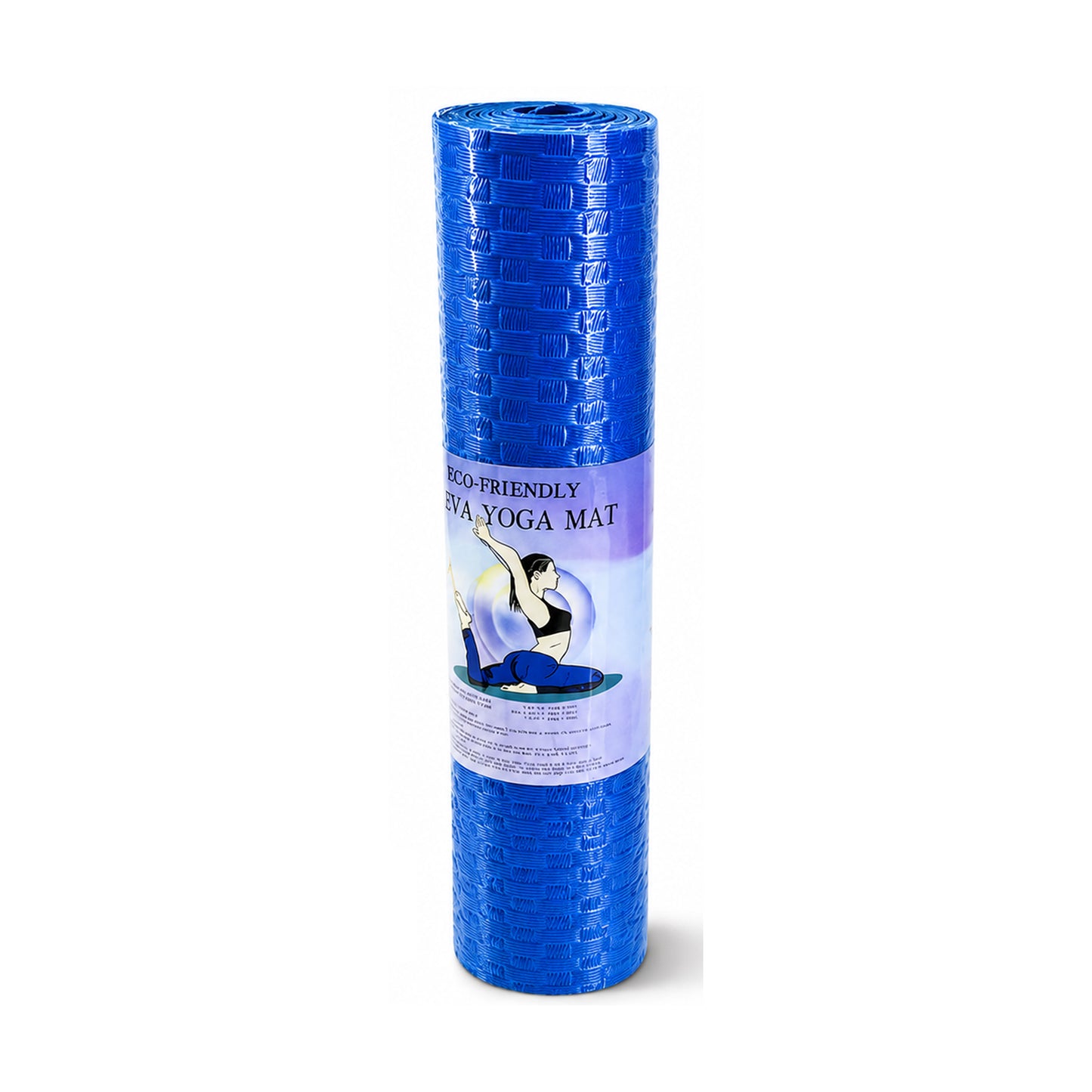 Eco-Friendly EVA Yoga Mat Non-Slip Exercise Mat with Textured Surface, Extra Cushioning, Water-Resistant, Lightweight Fitness Mat for Yoga, Pilates & Home Workouts