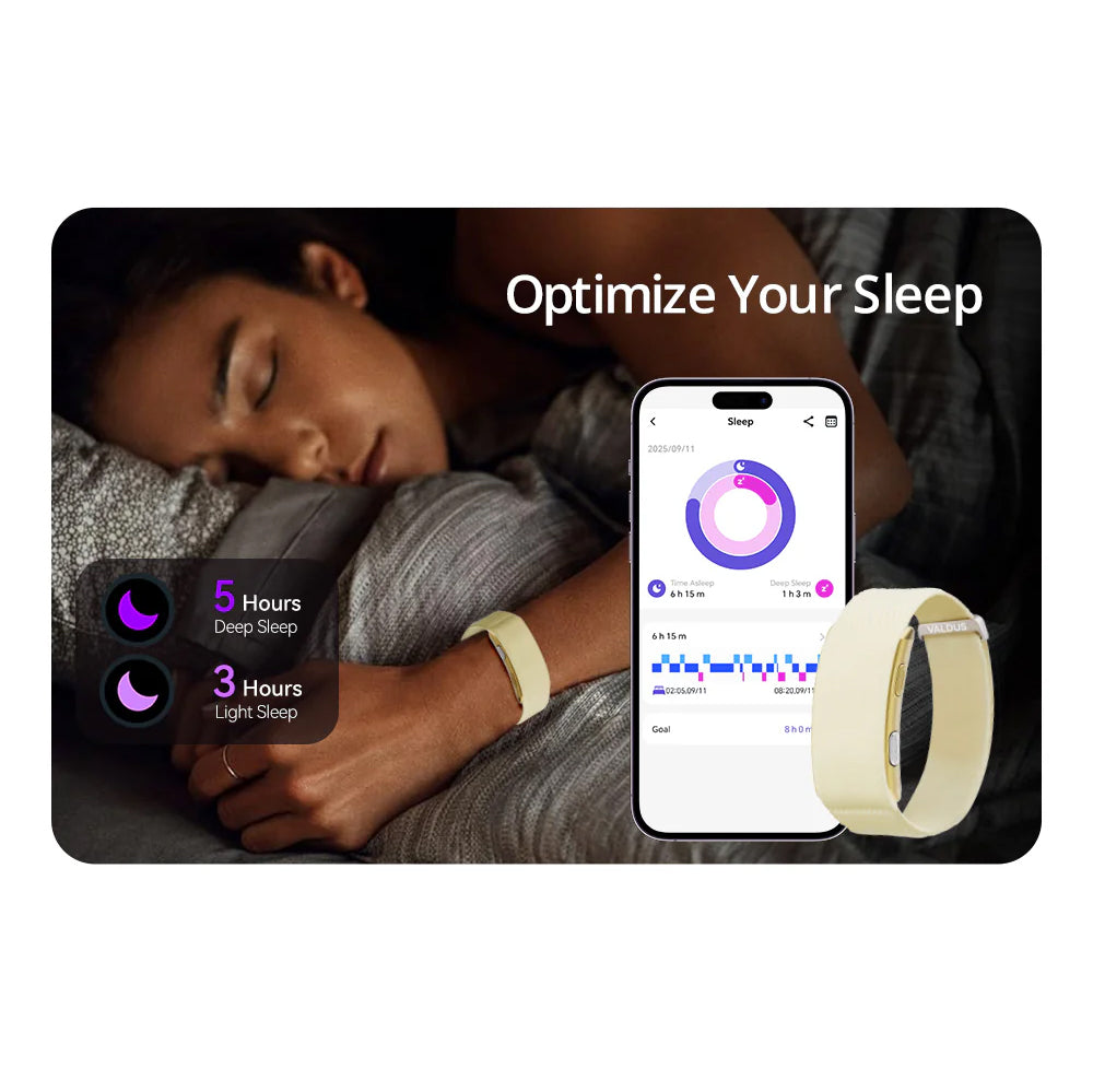 Smart Health Tracking Bracelet with Sleep Analysis, Activity Tracking & Long Battery Life Designed for Ladies and Gents Gold
