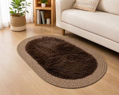 Ultra Soft Shaggy Floor Mat with Non-Slip Backing, Washable Plush Rug for Bedroom, Living Room, Bathroom, Kitchen & Entryway