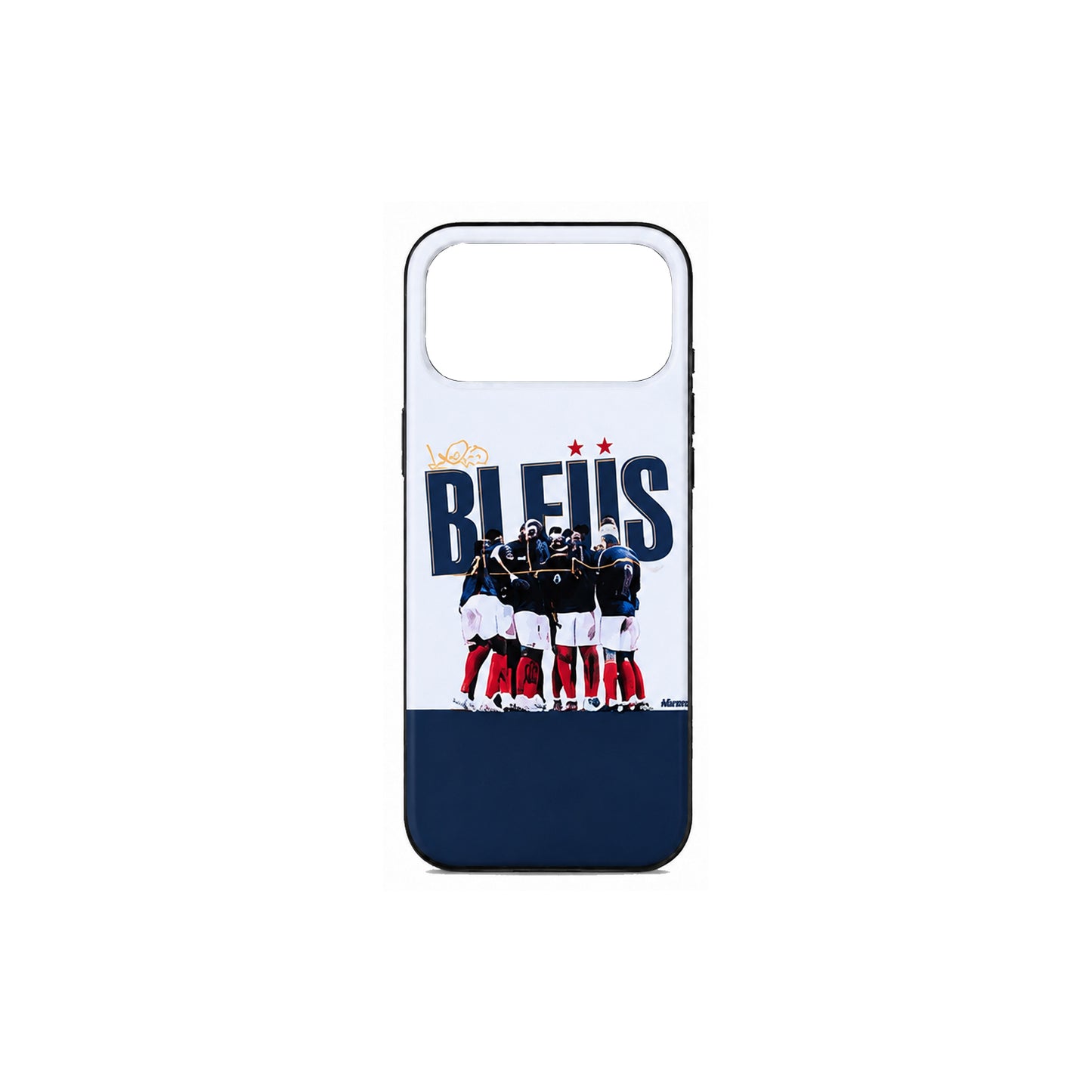 Lacoz Football Theme France Football Team Printed Slim Fit Anti-Scratch Back Case with Precision Cut-Outs and Comfortable Grip Shockproof Protective Cover Compatible With iPhone 14 Pro Max