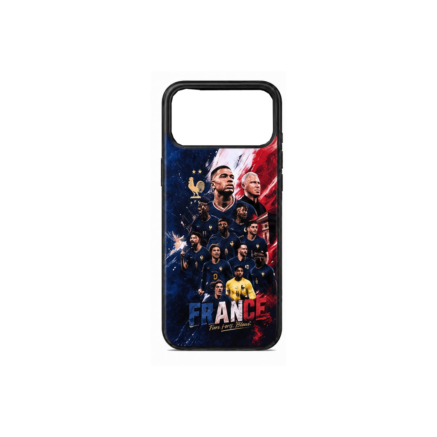 Lacoz Football Theme France Team Printed Slim Fit Anti-Scratch Back Case with Precision Cut-Outs and Comfortable Grip Shockproof Protective Cover Compatible With iPhone 13 Pro Max