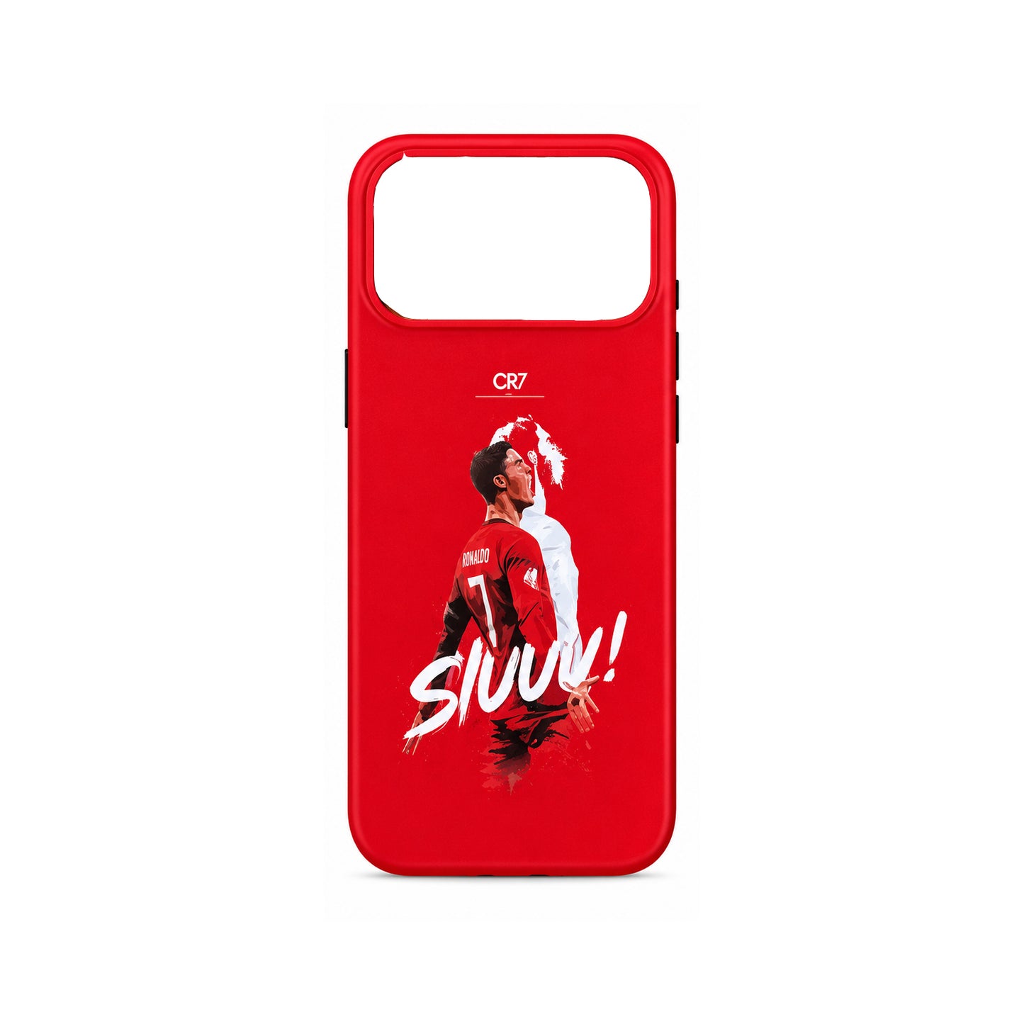 Lacoz Football Theme Cristiano Ronaldo Printed Slim Fit Anti-Scratch Back Case with Precision Cut-Outs and Comfortable Grip Shockproof Protective Cover Compatible With iPhone 15 Pro Max