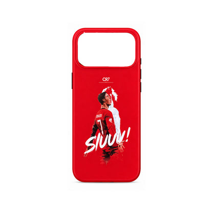Lacoz Football Theme Cristiano Ronaldo Printed Slim Fit Anti-Scratch Back Case with Precision Cut-Outs and Comfortable Grip Shockproof Protective Cover Compatible With iPhone 15 Pro Max