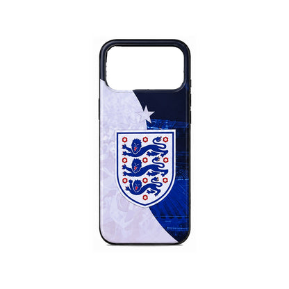 Lacoz Football Theme England Team Logo Printed Slim Fit Anti-Scratch Back Case with Precision Cut-Outs and Comfortable Grip Shockproof Protective Cover Compatible With iPhone 17 Pro Max