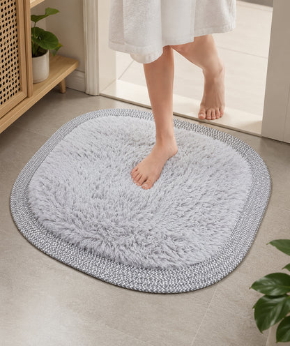 Ultra Soft Shaggy Floor Mat with Non-Slip Backing, Washable Plush Rug for Bedroom, Living Room, Bathroom, Kitchen & Entryway