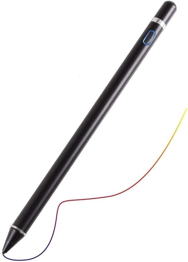 2-in-1 Active Stylus Pen for iOS & Android Touch Screens, Rechargeable & Precise Copper Fine Tip, Compatible with iPad/iPhone/Samsung/Tablets and Other Tablets and Mobiles, Laptops