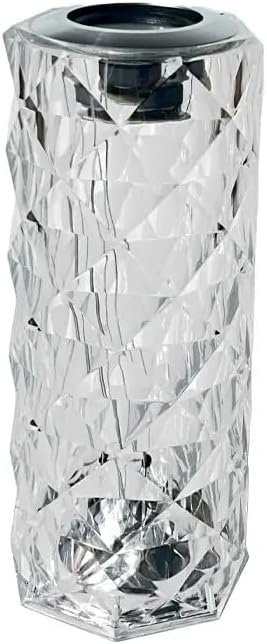 Lacoz Multicolor Rose Diamond Decoration Table Lamp with in Built Bluetooth Speaker with Remote Control 16Dimmable Color Changing Creative Romantic RoseAcrylic LED Light for Bedroom Livingroom Kidsroom