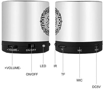 Remote Control Speaker Portable Quran Speaker MP3 Player 8GB TF FM Quran Koran Translator USB Rechargeable Speaker