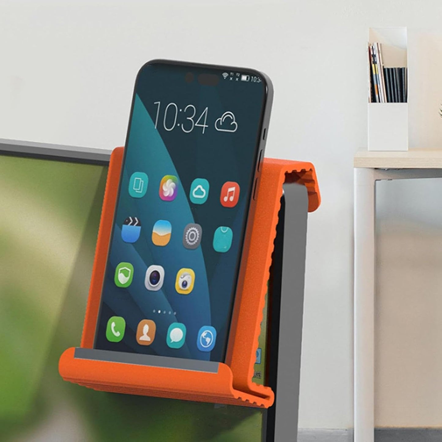 Flexible Silicone Phone Holder Stand, Foldable Multi-Angle Mobile & Tablet Stand, Portable Non-Slip Bendable Desktop Holder for Home, Office & Travel