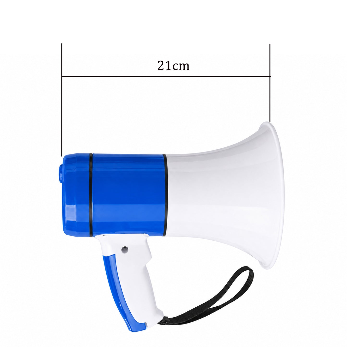Portable Rechargeable Handheld Megaphone Speaker with Siren Function, Loud Voice Amplifier for Events, Crowd Control, Sports, School & Outdoor Announcements