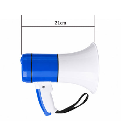 Portable Rechargeable Handheld Megaphone Speaker with Siren Function, Loud Voice Amplifier for Events, Crowd Control, Sports, School & Outdoor Announcements