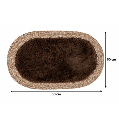 Ultra Soft Shaggy Floor Mat with Non-Slip Backing, Washable Plush Rug for Bedroom, Living Room, Bathroom, Kitchen & Entryway