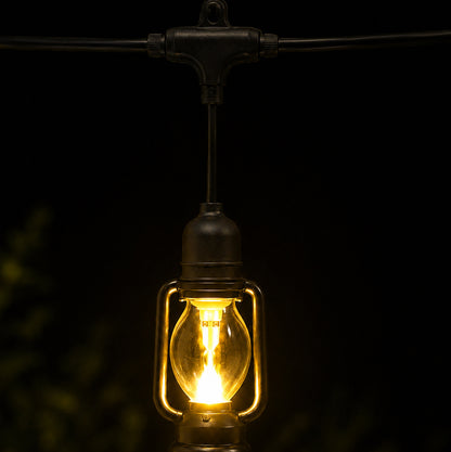 Outdoor LED Lantern String Lights with Plug – Waterproof Decorative Hanging Light Set for Garden, Patio, Balcony, Wedding, Party & Cafe Decoration