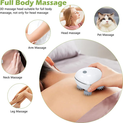 Rechargeable Head Massager for Stress Relief, Hair Growth & Blood Circulation With 3 Massage Modes