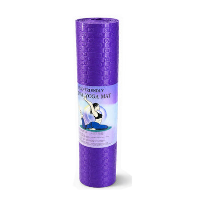 Eco-Friendly EVA Yoga Mat Non-Slip Exercise Mat with Textured Surface, Extra Cushioning, Water-Resistant, Lightweight Fitness Mat for Yoga, Pilates & Home Workouts