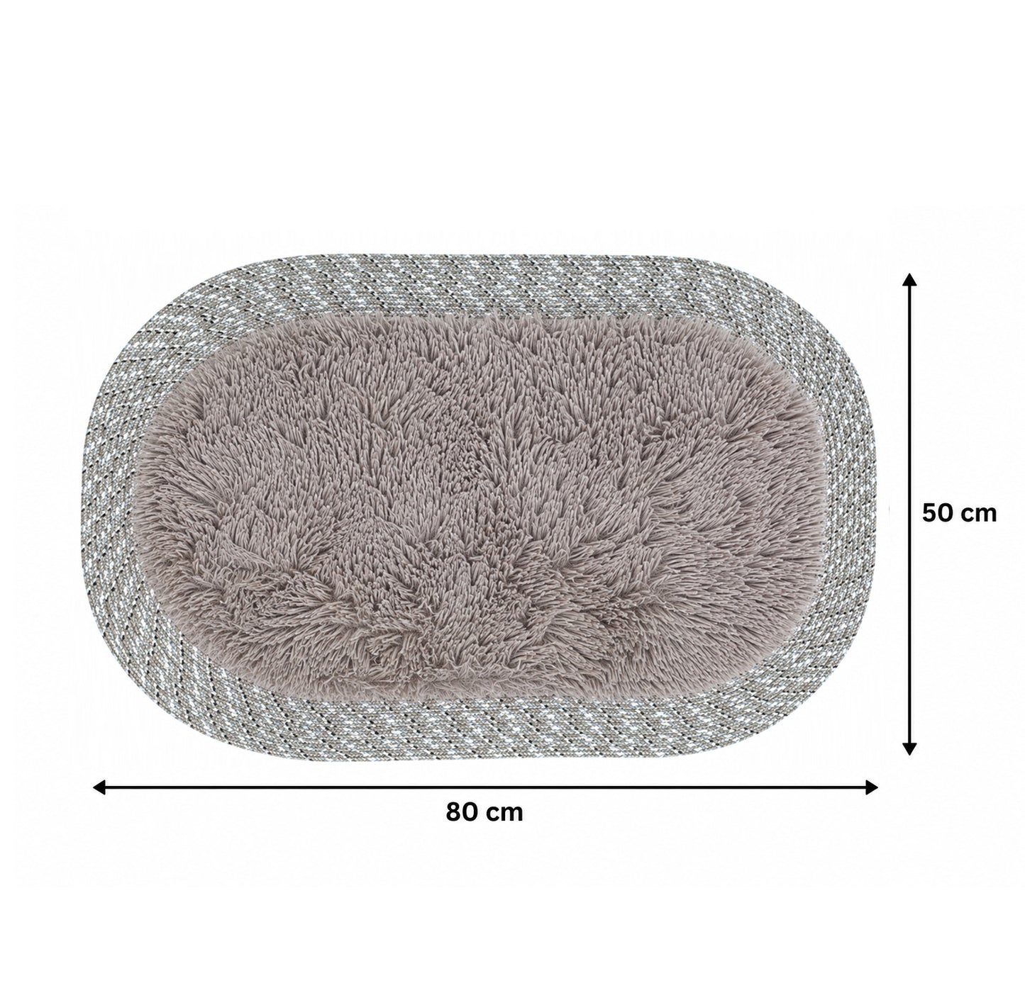 Ultra Soft Shaggy Floor Mat with Non-Slip Backing, Washable Plush Rug for Bedroom, Living Room, Bathroom, Kitchen & Entryway