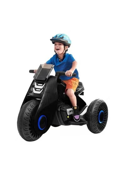 Rechargeable Kids Electric Motorcycle Tricycle With Button Controls
