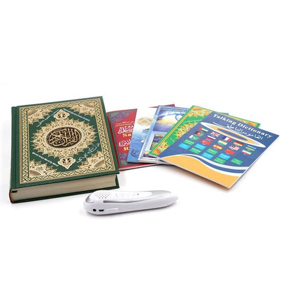 Electronic Quran Reader Pen, Electronic Reader Pen Word-by-Word Digital Rechargeable Holy Quran Recorder 25 Reciters and Languages 6 Books, Ramadan Gift for Kids Adults