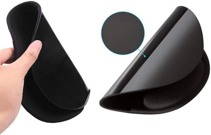 Ergonomic Mouse Pad with Gel Wrist Support | Non-Slip Base | Smooth Surface for Optical & Laser Mouse | Black (Mouse Not Included)