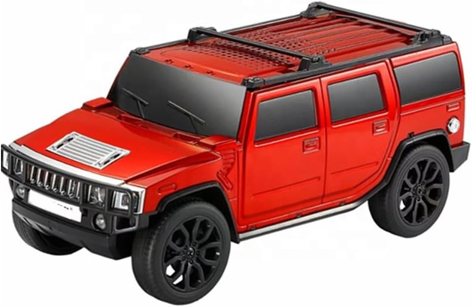 Car Shape Bluetooth Speaker with FM Radio, USB/TF Card Support, TWS Pairing, 8W Output 1500mAh Rechargeable Battery, Portable Wireless Speaker