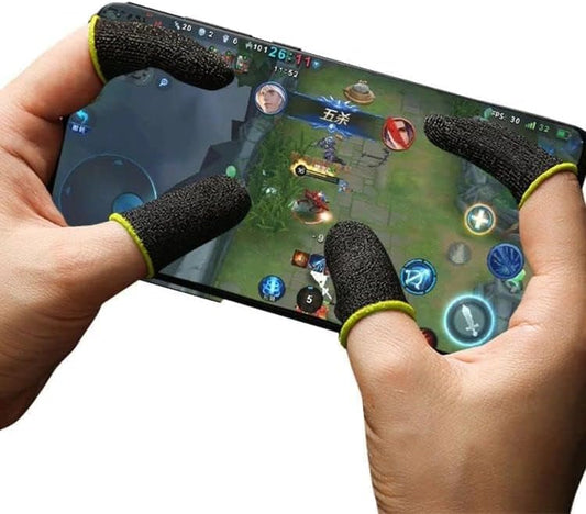Firestick Grip Controller Clear Pack of 2, Gaming Finger Sleeves Anti-Sweat, Game Controllers for Smartphones, Compatible with Mobile Phones, Compatible with Game PUBG