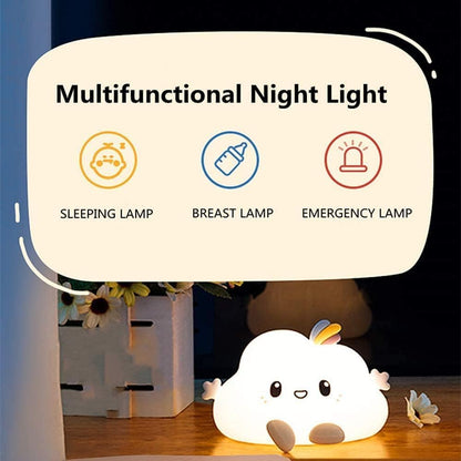Kids Night Light Cloud Lamp with Remote LED Silicone Color Changing Squishy Glow Soft Portable USB Rechargeable for Bedroom