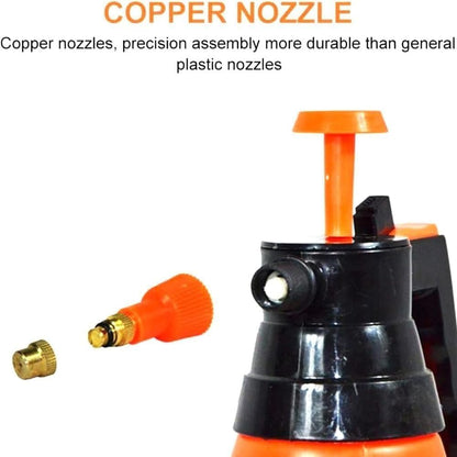 1.5L Handheld Pressure Sprayer Multi-Purpose Pump Spray Bottle for Gardening Cleaning & Household Use