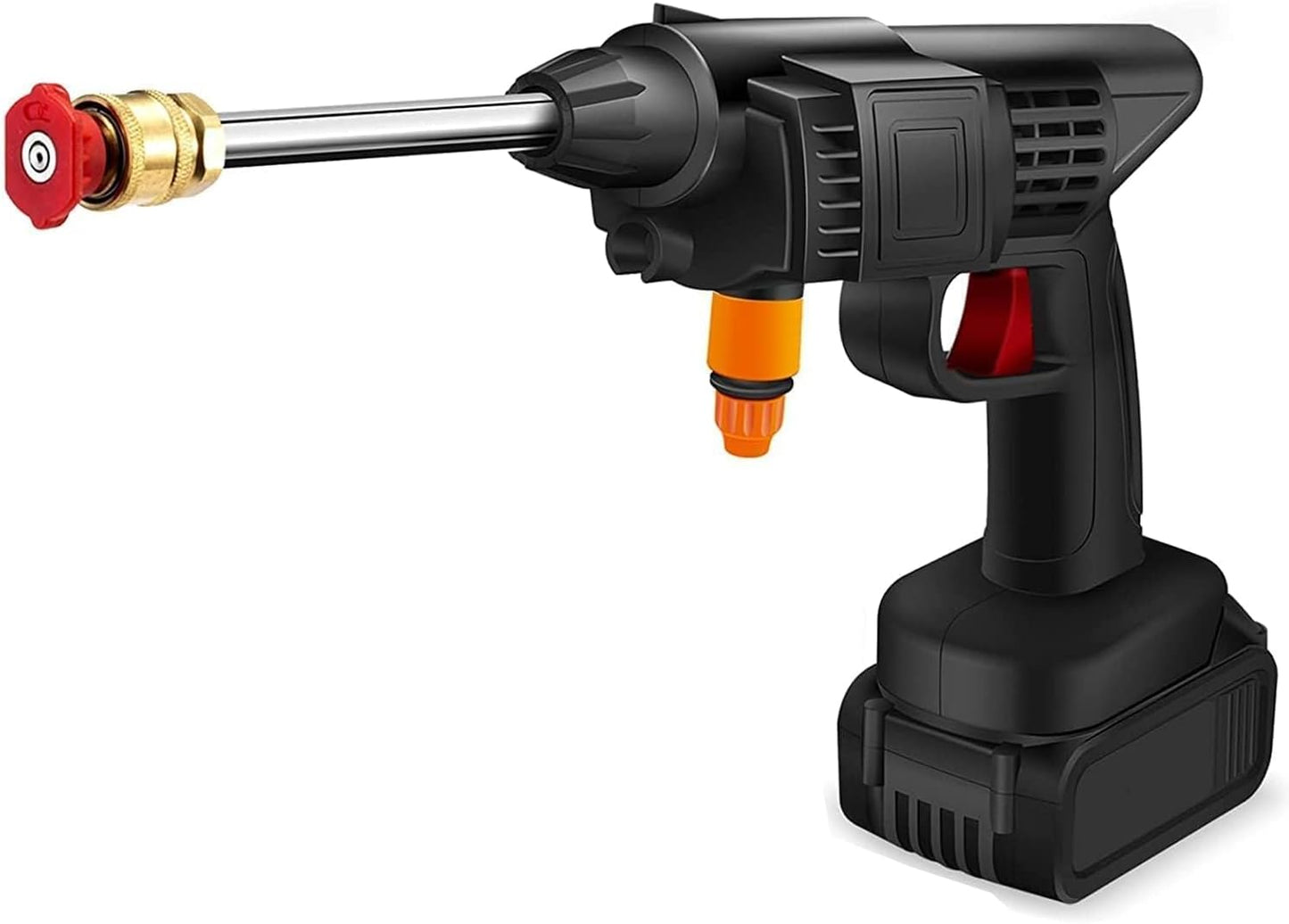 High Pressure Car Washer Car Cleaning 48V Rechargeable Electric Pressure Washer Gun Machine Tool for Car Bike Gardening with Adjustable 3in1 Nozzle