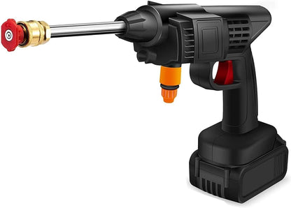 High Pressure Car Washer Car Cleaning 48V Rechargeable Electric Pressure Washer Gun Machine Tool for Car Bike Gardening with Adjustable 3in1 Nozzle