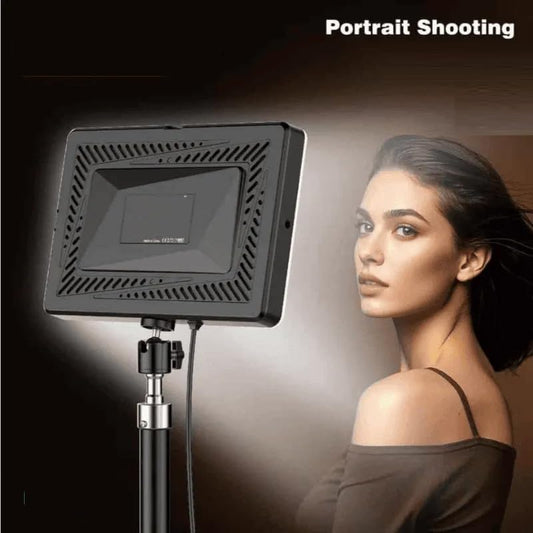 Portable LED Video Light Panel with Adjustable 3 Color Temperature, USB Powered Photography Fill Light for Streaming, Makeup, Video Recording & Content Creation