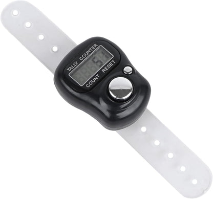 Resettable 5 Digit LCD Electronic Digital Display Finger Hand Tally Tasbeeh Counter Counting, Resettable Finger Digital Tally Lap Counter