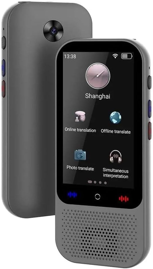 S80 Pro 18-Languages Offline Translation Device with Camera, AI Portable Translator Machine, Language Translator Device, Instant Offline Language Translator, Voice Translator Offline
