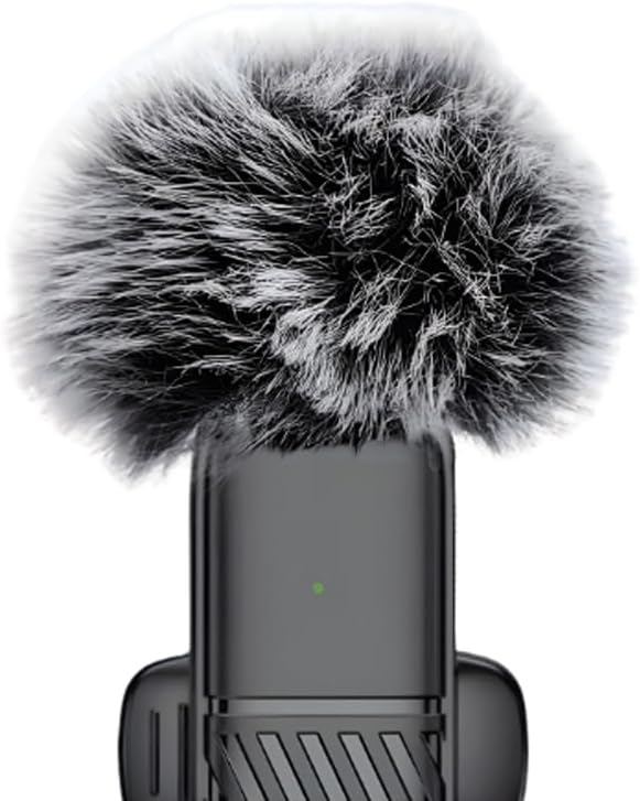 VM-20 Wireless Lavalier Microphone 2.4G Dual Mic System for Live Streaming, Interviews, Vlogging & Video Recording