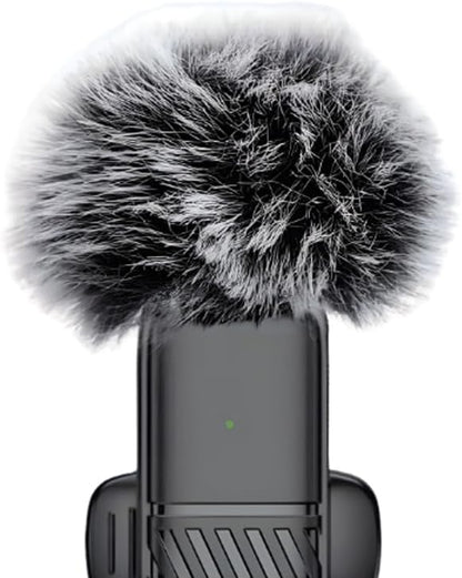 VM-20 Wireless Lavalier Microphone 2.4G Dual Mic System for Live Streaming, Interviews, Vlogging & Video Recording