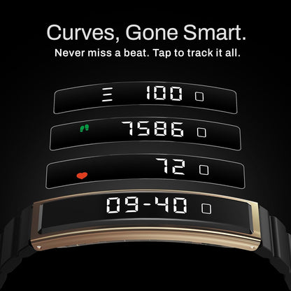 Smart Bracelet Fitness Tracker with Waterproof Heart Rate, Sleep Monitoring Bluetooth 5.3 Health Tracker Bracelet Designed for Ladies and Gents Black