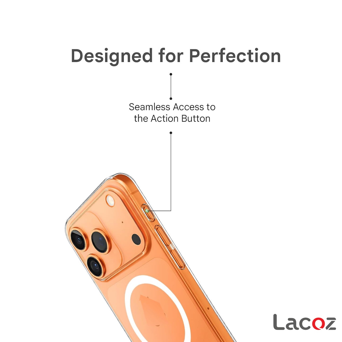Premium Magnetic Transparent Phone Case for iPhone 17 Pro Max Crystal Clear Protective Cover with Strong Magnetic Ring for Wireless Charging