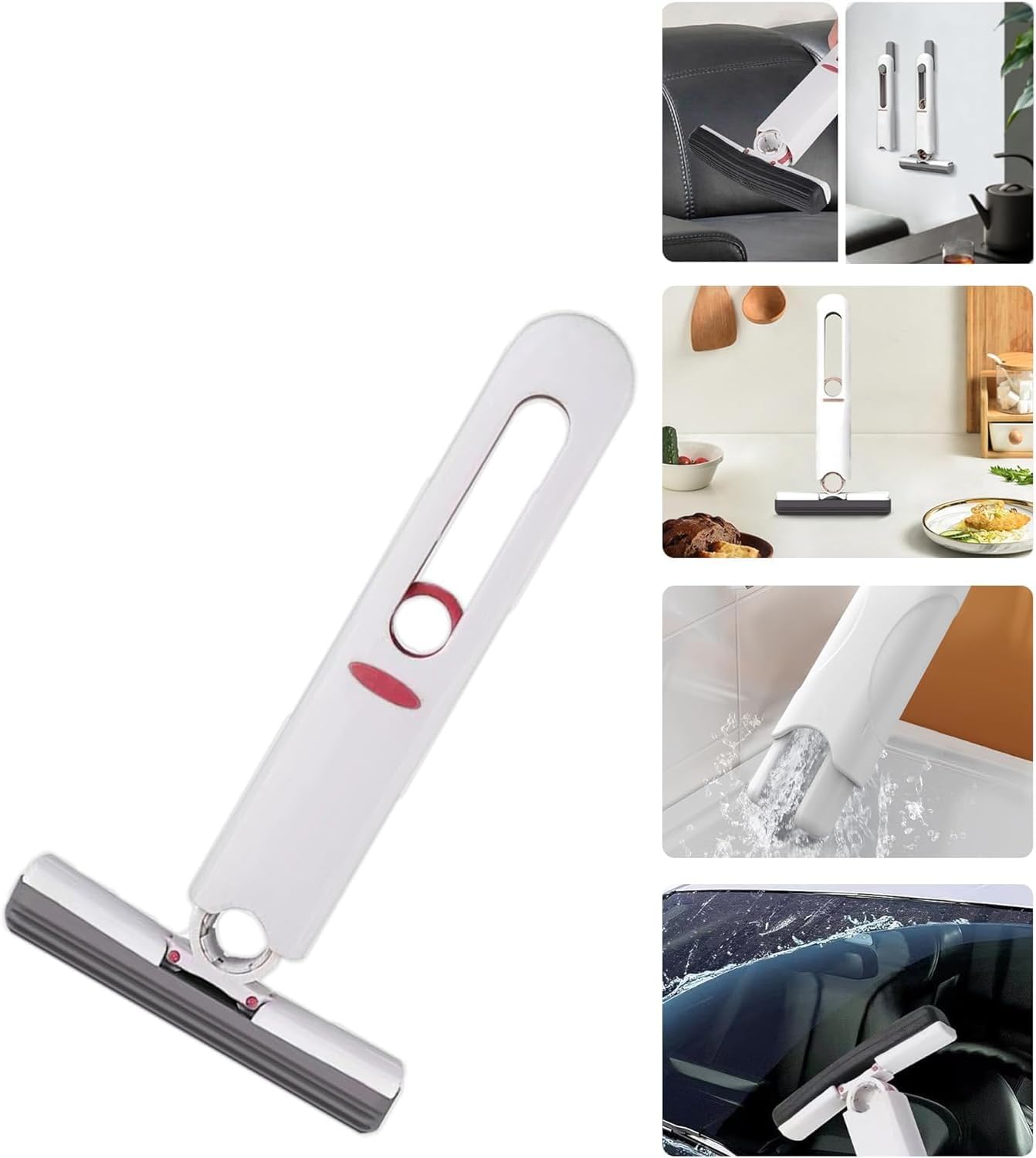 Lacoz Mini mop for Small Spaces, Portable Mini mop, Mini Portable mop, Suitable for Cleaning Kitchen, Bathroom, Table and Car Glass