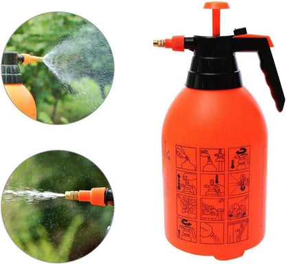 1.5L Handheld Pressure Sprayer Multi-Purpose Pump Spray Bottle for Gardening Cleaning & Household Use