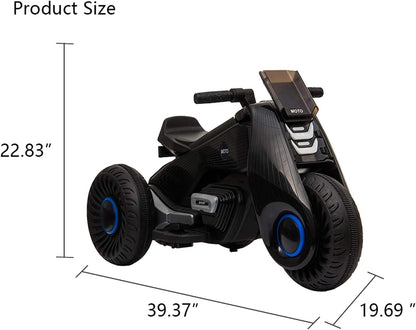 Rechargeable Kids Electric Motorcycle Tricycle With Button Controls