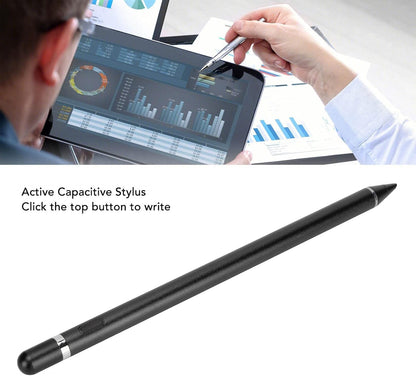 2-in-1 Active Stylus Pen for iOS & Android Touch Screens, Rechargeable & Precise Copper Fine Tip, Compatible with iPad/iPhone/Samsung/Tablets and Other Tablets and Mobiles, Laptops