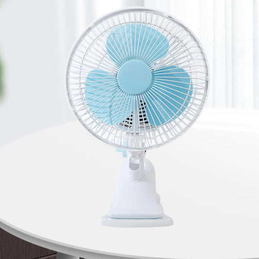 Lacoz Desk Fan with 2 Speed Settings, 3-Blade Quiet Cooling Fan for Home, Office, Bedroom, Dorm Room - Sturdy Clip-On Electric Fan