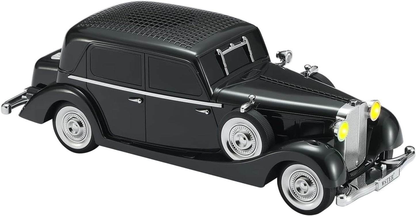 Lacoz Vintage Car Bluetooth Speaker Wireless Portable Retro Car Design Speaker with FM Radio, TF Card, USB, Handsfree Calling & TWS Support – 1500mAh Battery