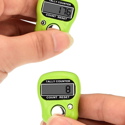 Resettable 5 Digit LCD Electronic Digital Display Finger Hand Tally Tasbeeh Counter Counting, Resettable Finger Digital Tally Lap Counter