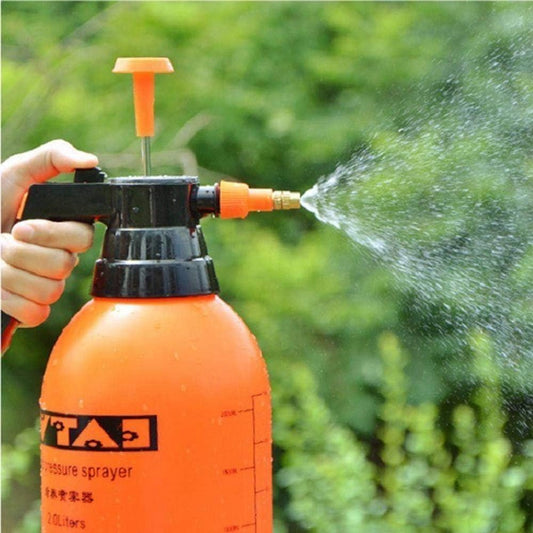 1.5L Handheld Pressure Sprayer Multi-Purpose Pump Spray Bottle for Gardening Cleaning & Household Use
