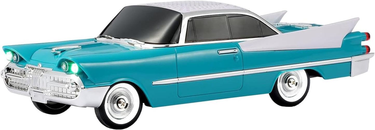 Lacoz Retro Classic Car Design Wireless Speaker with FM Radio, USB/TF Card, Hands-Free Calling, LED Lights, Rechargeable Portable Speaker