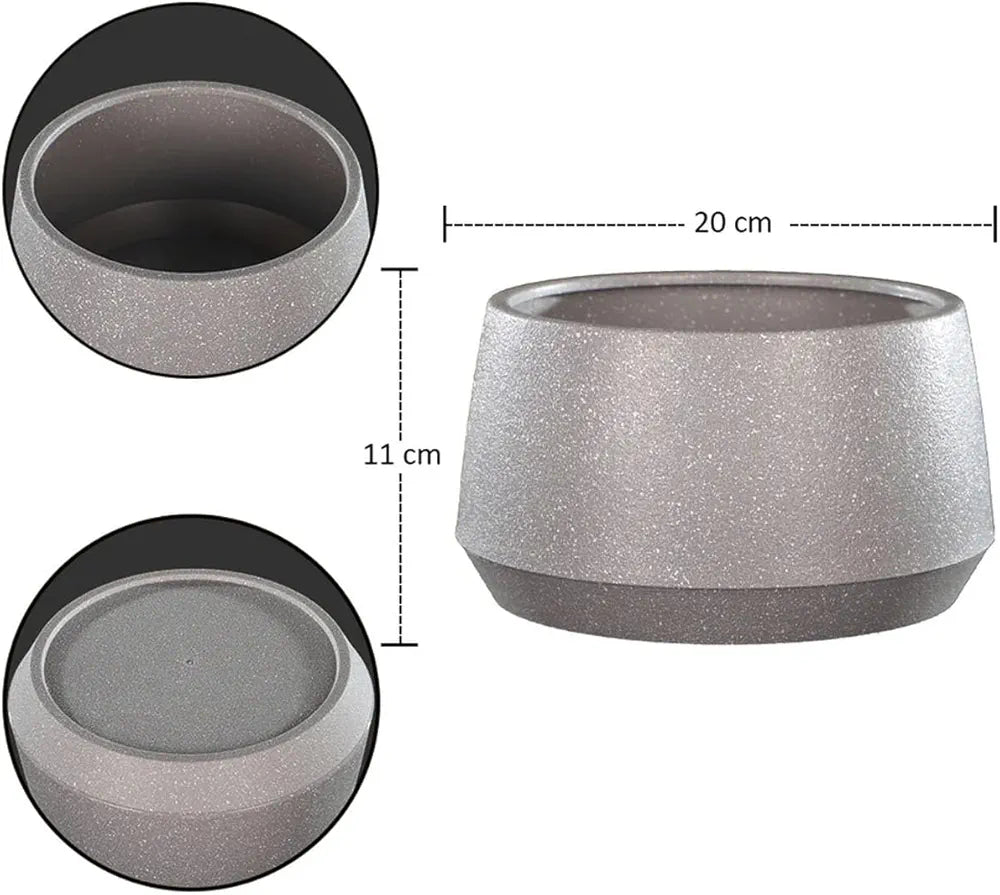 Modern Textured Plastic Plant Pot Durable & Stylish Decorative Planter for Indoor and Outdoor Use 