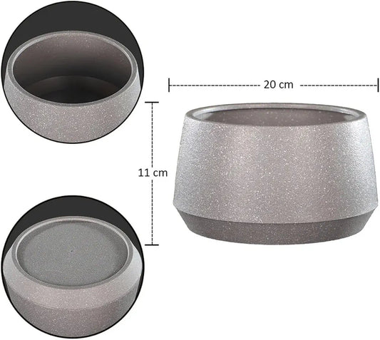 Modern Textured Plastic Plant Pot Durable & Stylish Decorative Planter for Indoor and Outdoor Use 