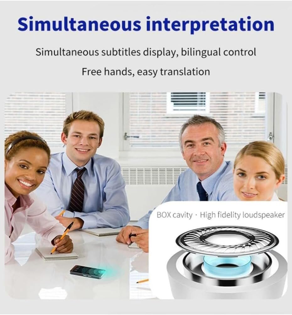 S80 Pro 18-Languages Offline Translation Device with Camera, AI Portable Translator Machine, Language Translator Device, Instant Offline Language Translator, Voice Translator Offline