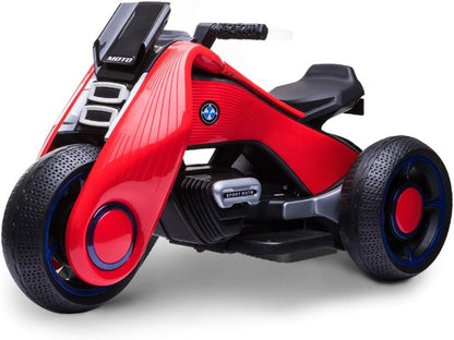 Rechargeable Kids Electric Motorcycle Tricycle With Button Controls